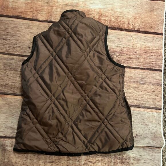 Cabi Reversible Vest Cheetah fo-fur/ brown black Vest Size Small - Picture 4 of 5